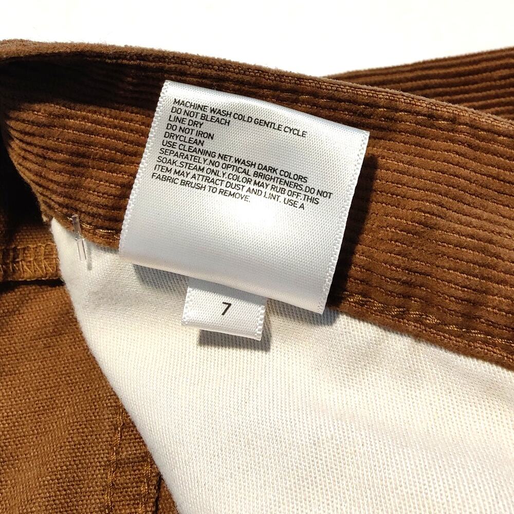 UNIQLO U Corduroy Straight Leg Pants Brown 33 Men's Women's Unisex - Picture 8 of 8